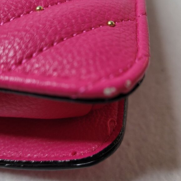 Victorias Secret Quilted Crossbody Pink Leather Chain Strap - Picture 6 of 16